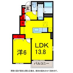 アレンデールB棟の物件間取画像